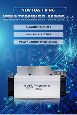 ورودی HDMI 3472W Asic Whatsminer M30S+ BTC Bitcoin Miner