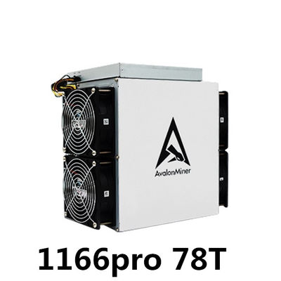 ماشین معدن Canaan A1166 Pro 75T Avalon Bitcoin Miner ASIC 78T 3276W BTC